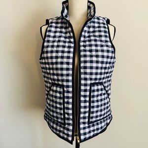 J. Crew Gingham Vest